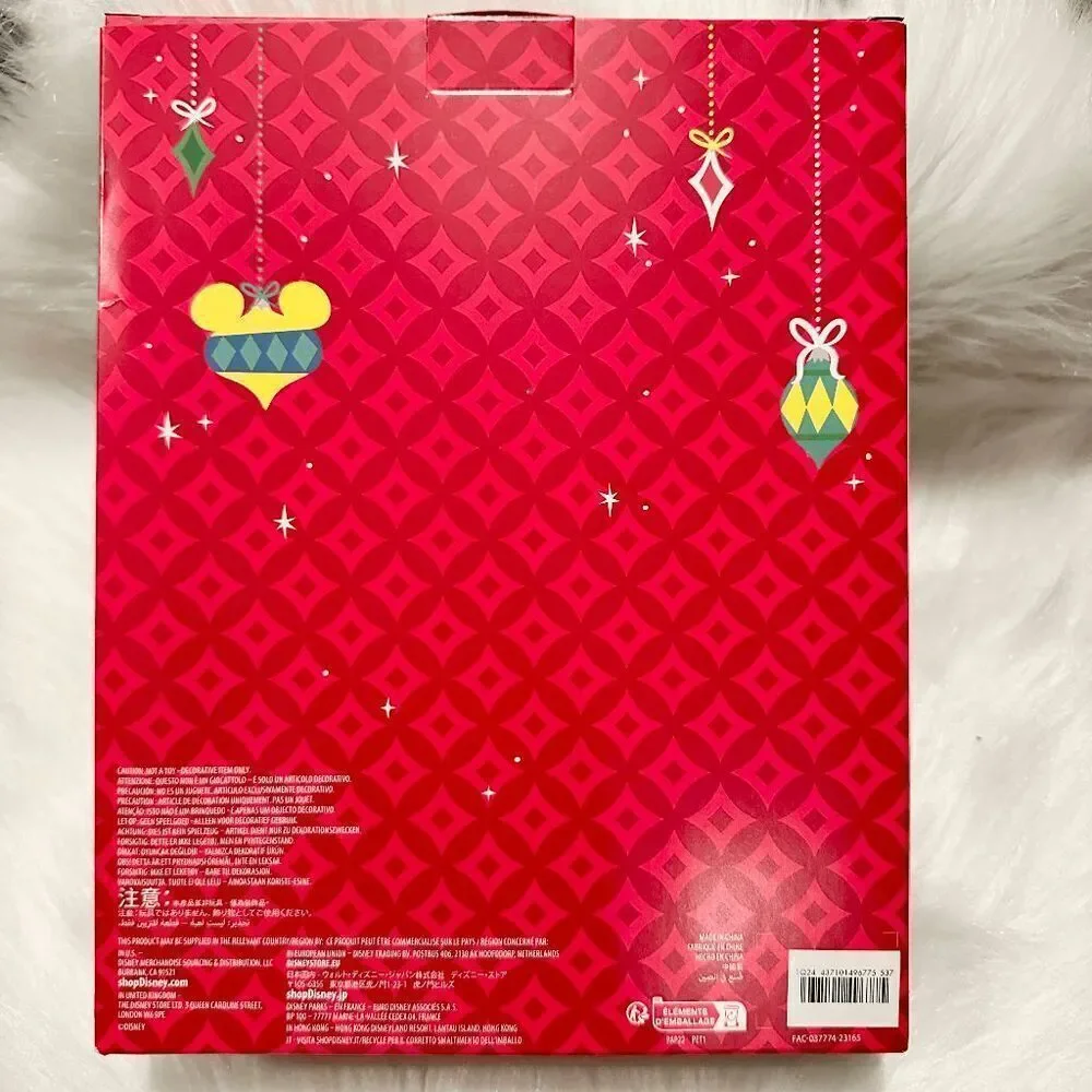 NEW Santa Mickey Mouse & Friends Sketchbook Ornament 8-pc Set 2023 New in Box
